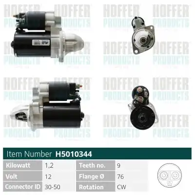 Стартер HOFFER H5010344