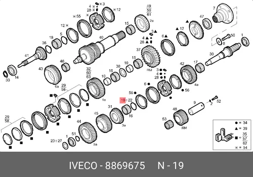  8869675 ПРЕДОХРАНИТ КОЛЬЦО IVECO