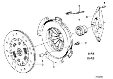 Комплект деталей сцепления !D=228MM \BMW 3' E30, E36, 5' E28, E34, E39 21 21 1 223 546