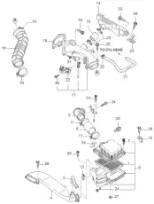 Прокладка коллектора KIA 0K08A13235B