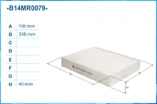 Салонный фильтр CWORKS B14MR0079