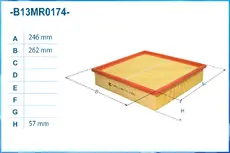 Фильтр воздушный CWORKS B13MR0174
