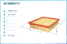 Фильтр воздушный CWORKS B13MR0171