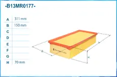 Фильтр воздушный CWORKS B13MR0177