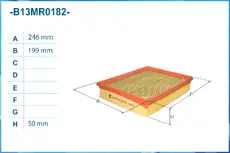 Фильтр воздушный CWORKS B13MR0182