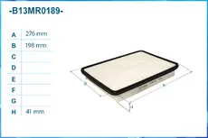 Фильтр воздушный CWORKS B13MR0189