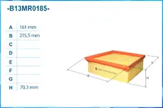 Фильтр воздушный CWORKS B13MR0185