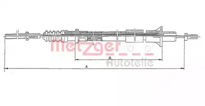Трос сцепления METZGER 11.261