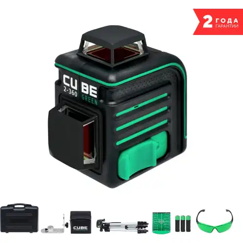 А00471 ADA Лазерный уровень CUBE 2-360 Green Ultimate Edition А00471