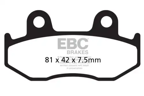Тормозные колодки для Эндуро и кросса FA092TT EBC