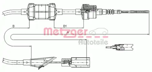 Трос сцепления METZGER 412.11