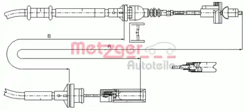 Трос сцепления METZGER 462.3