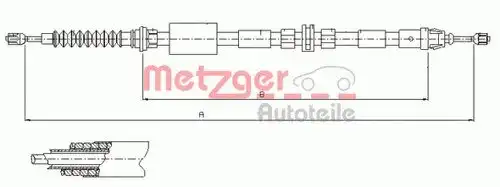 Трос сцепления METZGER 40848