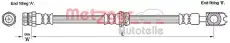 шланг тормозной перед. VW 4110247 METZGER