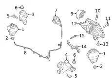 Motorophanging T2R81020 JAGUAR
