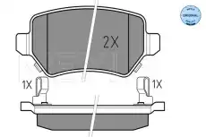 Тормозные колодки дисковые MEYLE 025 234 1715/W