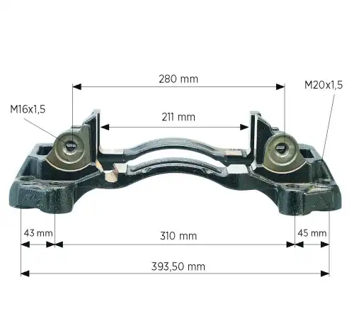Держатель суппорта (левая) \WABCO MAXXUS 0810 30275 ANDAC