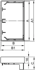 LAN 25x30 Заглушка 00867 DKC