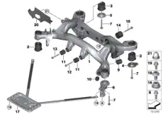 Резиновая подушка Пд ! \BMW 1' E81, E82, E87, LCI, E88, 3' E90, E91, E92, E93, 33 31 6 758 259