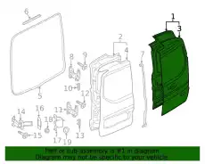 DOOR ASY - REAR DT1Z6140010AM FORD