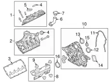 GASKET - VALVE ROCKER ARM COVE BC3Z6584F FORD