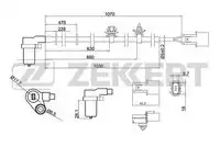 Датчик ABS ZEKKERT SE-6157