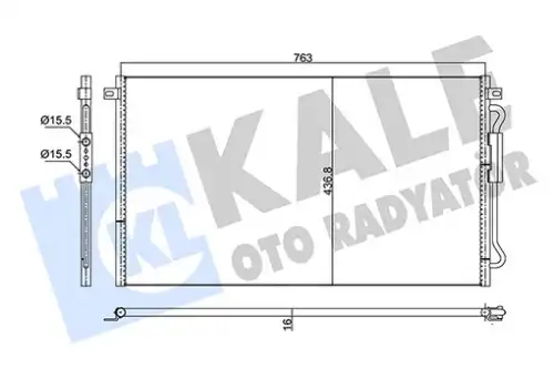 Конденсатор, кондиционер 352635 KALE