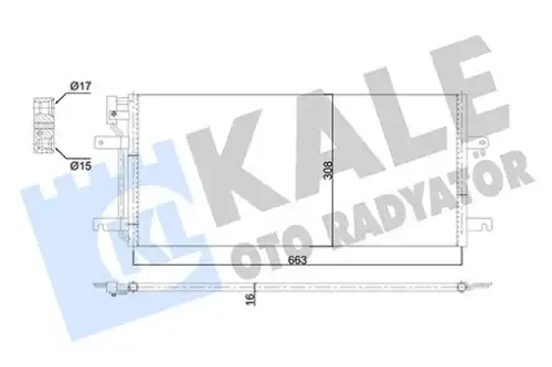 Конденсатор, кондиционер 353140 KALE