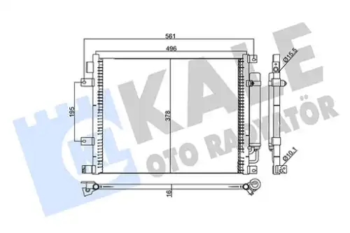 Конденсатор, кондиционер 357730 KALE