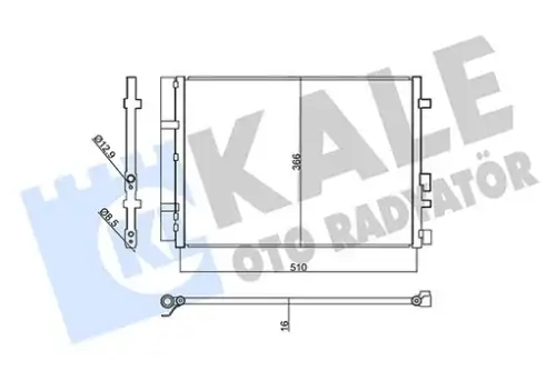 Конденсатор, кондиционер 357845 KALE