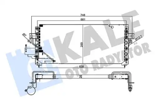 Конденсатор, кондиционер 357920 KALE
