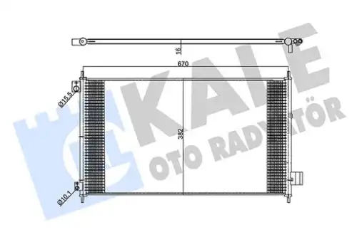 Конденсатор, кондиционер 357990 KALE