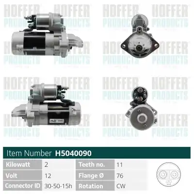 Стартер HOFFER H5040090