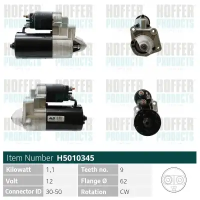 Стартер HOFFER H5010345