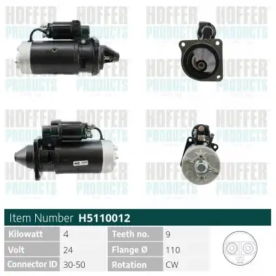 Стартер HOFFER H5110012