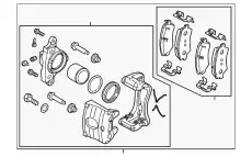 BRAKE ASSY - FRONT, RH 58130AA000 HYUNDAI