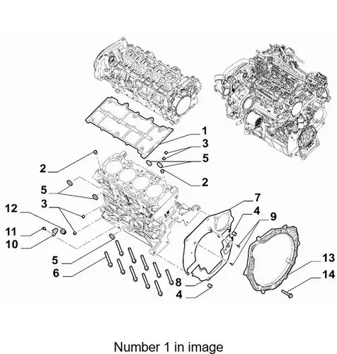 Прокладка ГБЦ FIAT 46348952