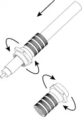 Fразъем RG6, simple ПАКЕТ 2 ШТ. RSF62 Б0048286 ЭРА