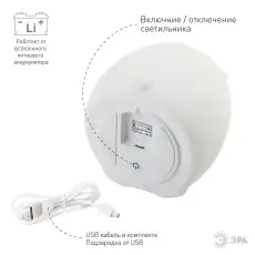 NLED4172WW белый наст.светильник Б0043741 ЭРА