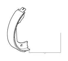 Тормозные колодки барабанные BMW 34 41 1 165 546