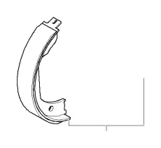 Тормозные колодки барабанные BMW 34 41 1 165 546