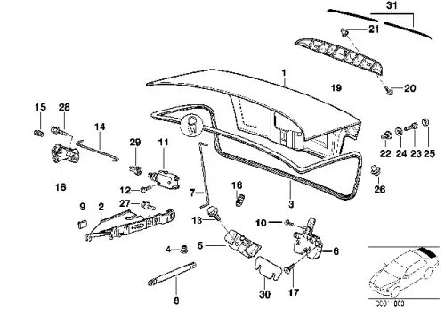 Уплотнитель двери BMW 51 71 1 977 050