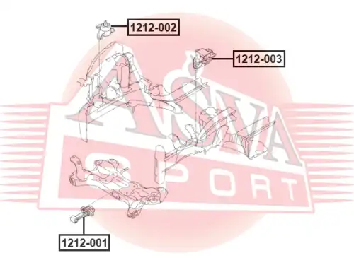 Подушка крепления двигателя ASVA 1212-003
