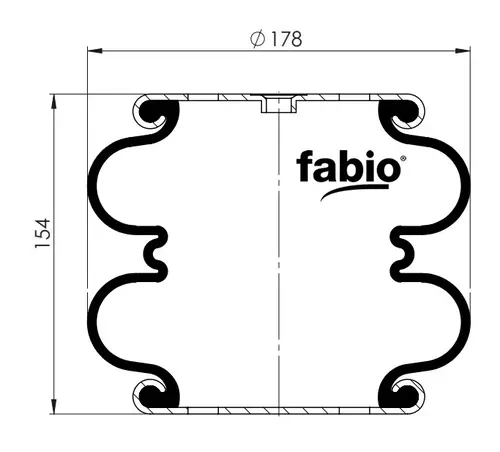 2DC-178-2C Пневморессора FABIO 2DC-178-2C (FD 110-15 Cl) TURKEY
