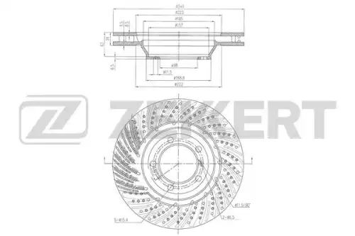 Тормозной диск ZEKKERT BS6506