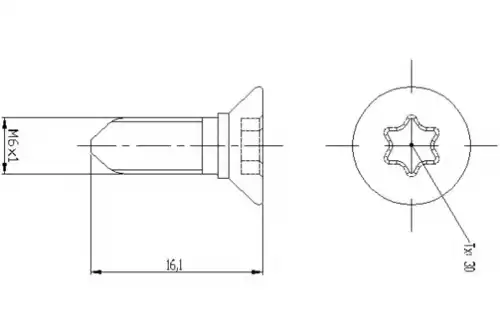 Болт TPM0008 MINTEX