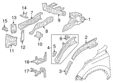 Деталь 60756TLAA00ZZ HONDA