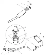 крепление глушителя Chry 4495951 CHRYSLER