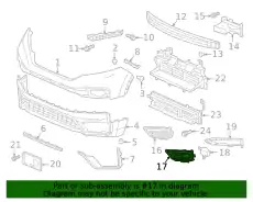 Решетка бампера HONDA 71156TPGA60