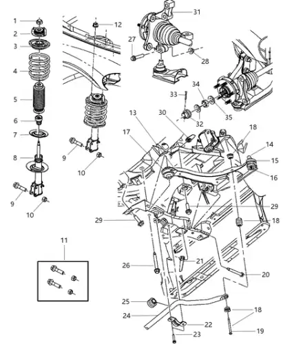 Шаровая опора CHRYSLER 4656010